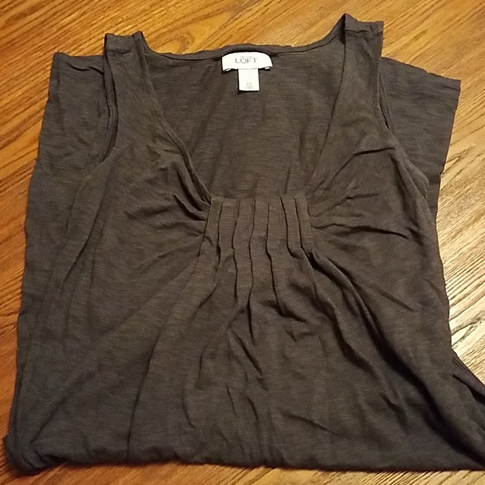 Ann Taylor Loft grey dress with belt - XS